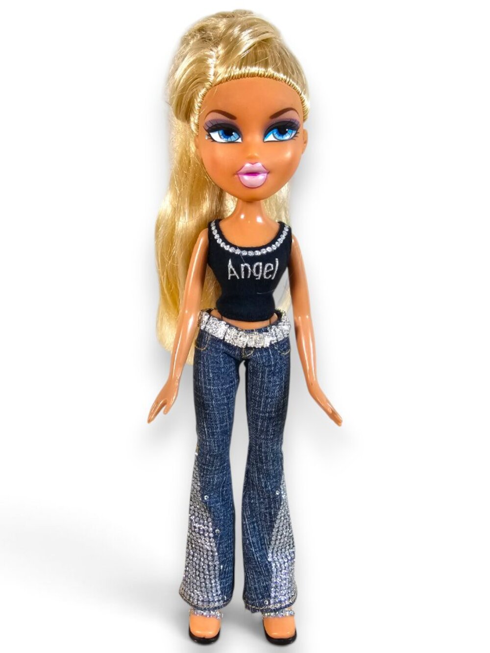 MGA Entertainment Bratz Forever Diamondz Cloe Doll Tank Jeans Black Heels 10"